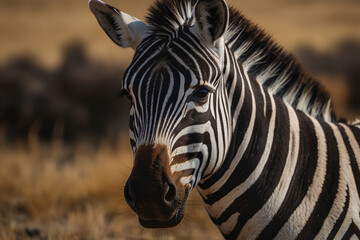 zebra in the wild