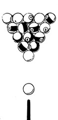 billiards game vector illustration