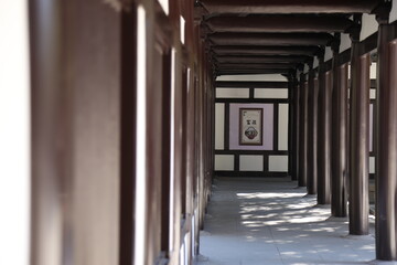 corridor in the old building