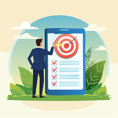 Business goal setting and task management