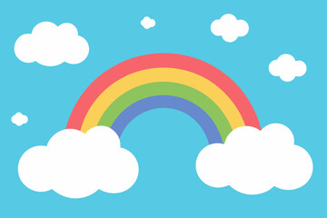 rainbow and clouds