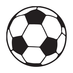 Fototapeta premium Classic Black And White Soccer Ball: Football Game Essential