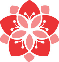 Flower with white background