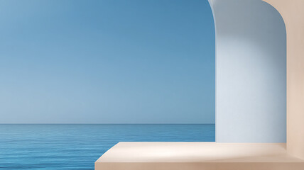 Minimalist Arch at the Sea