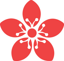 Flower with white background