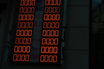 Currency Exchange Rate Display Kyiv