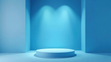 empty podium on stage