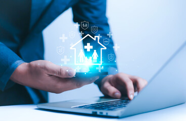 The concept of insurance represents various types of insurance such as insurance, travel, benefits,...