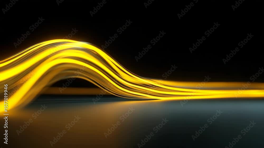 Poster dynamic light trails in motion creating abstract visual effects