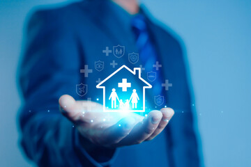 The concept of insurance represents various types of insurance such as insurance, travel, benefits,...