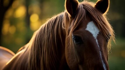 portrait of a horse - Powered by Adobe