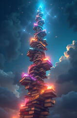 abstract christmas tree