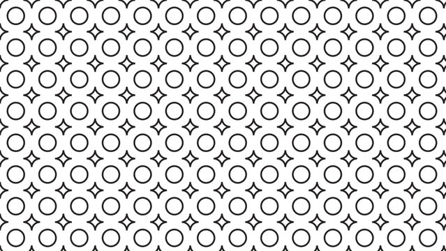 Circle Cross Seamless Vector Pattern, 4k dimension