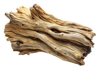 Natural driftwood, showcasing intricate textures and warm earthy tones, perfect for decorative purposes in home decor or artistic projects.