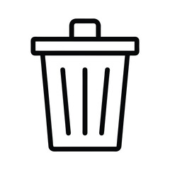 Compost Bin Outline Vector Illustration