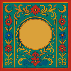 vintage floral frame