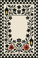 black and white frame