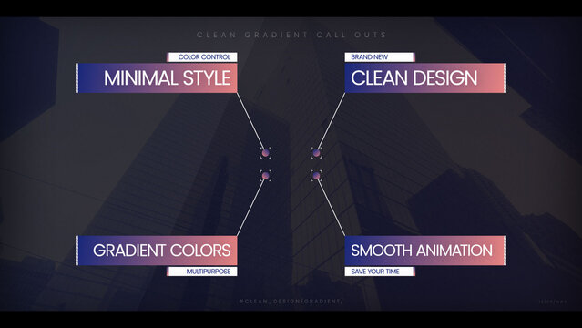 Clean Gradient Call Outs