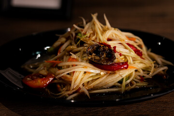 Thai Style Papaya Salad With Crab