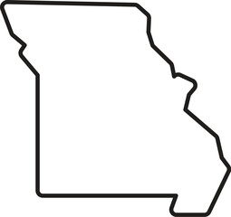 Missouri state - county map