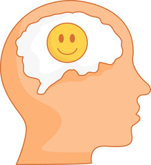 Dopamine Positive Thoughts in Mind illustration