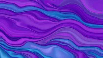 Obraz premium Abstract purple and blue fluid texture with wavy pattern artistic background