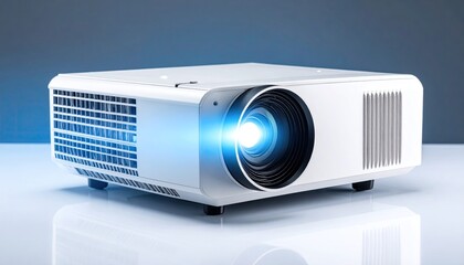 Modern projector on a table (1)