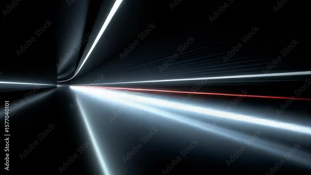 Poster futuristic light trails creating a dynamic motion effect in a digital environment