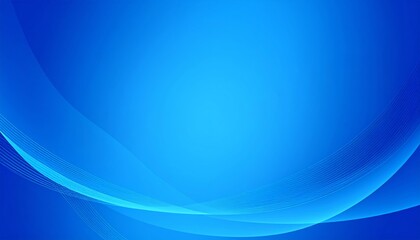 Abstract blue background with flowing light waves and futuristic curved lines