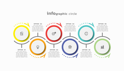 Vector infographic business template colorful design
