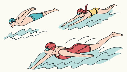 Swimming techniques and styles learn to swim freestyle backstroke breaststroke butterfly for fitness and fun