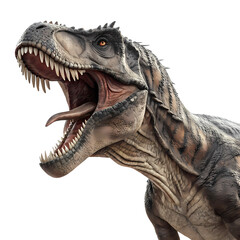 A Majestic Tyrannosaurus Rex A CloseUp Rendering of a Prehistoric Apex Predator isolated on transparent background