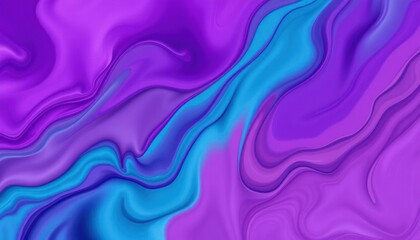 Obraz premium Abstract Swirls of Purple and Blue: Modern Liquid Art Background Texture