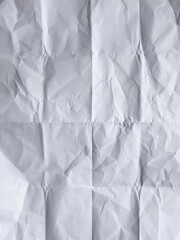 White Paper with Wrinkles and Creases