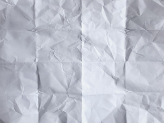 White Paper with Wrinkles and Creases