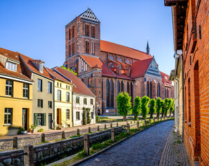 famous old town of wismar - germany