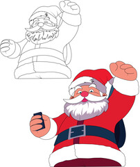 santa claus with gifts