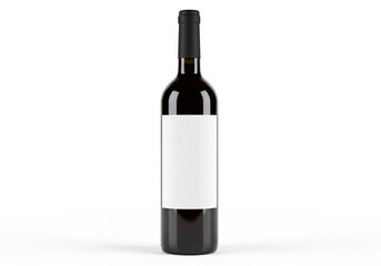 Fototapeta premium Red Wine Bottle Mockup: Perfect Blank Canvas for Branding & Design