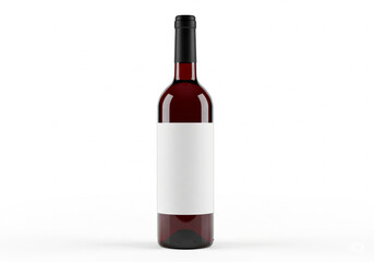 Blank Label Wine Bottle, Perfect for Branding & Product Mockups