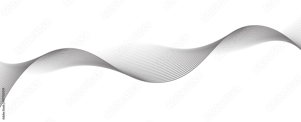 Poster abstract black background with flowing lines for futuristic concept. dynamic waves. vector