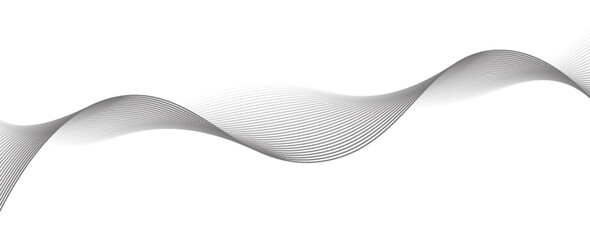 Abstract black background with flowing lines for futuristic concept. Dynamic waves. vector