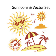 Sun Icons & Vector Set