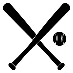 Black baseball bats and ball sport equipment