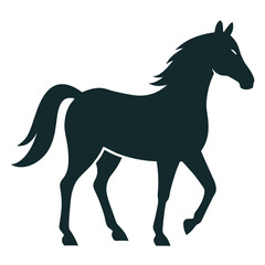 Wild Horse Silhouette Icons – Equestrian Animal Design