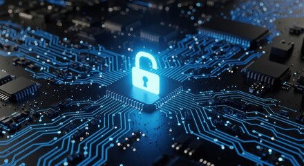 Secure Network Technology and Digital Security Concept