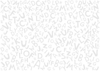 ABC seamless pattern. Cute alphabet. Playful font print for textile, home decor, kids room wall art. Design for wrapping, post cards, t-shirt print, blog cover. Vector