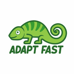 green chameleon cartoon