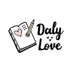 sticker design of book