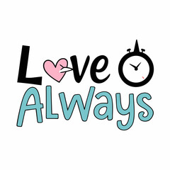 typography  design of love always