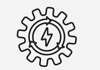 Clean Energy Generation Vector Illustration – Solar, Wind, and Renewable Power Concept